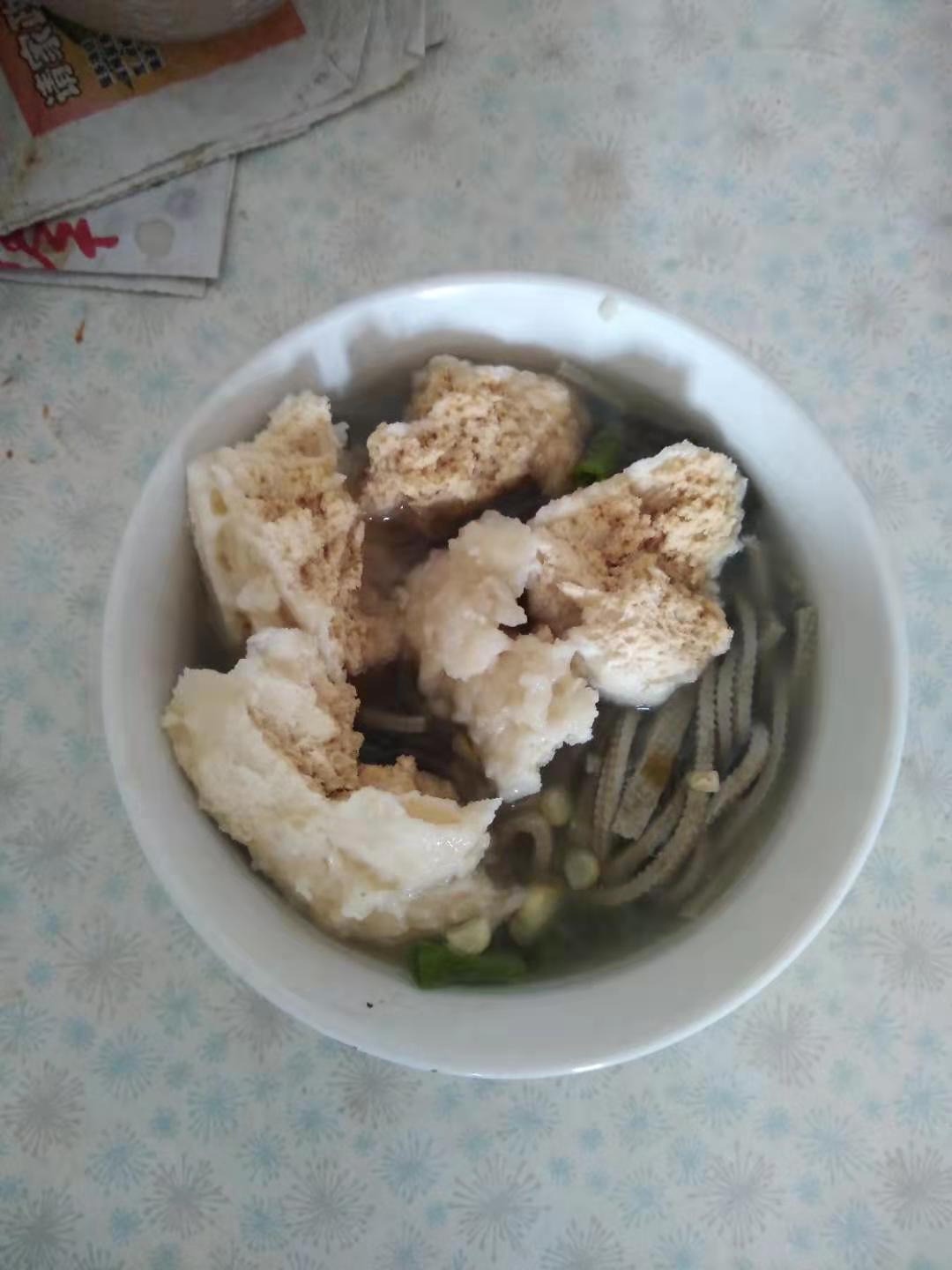 海带豆腐丝泡馍(纯素泡馍)的做法