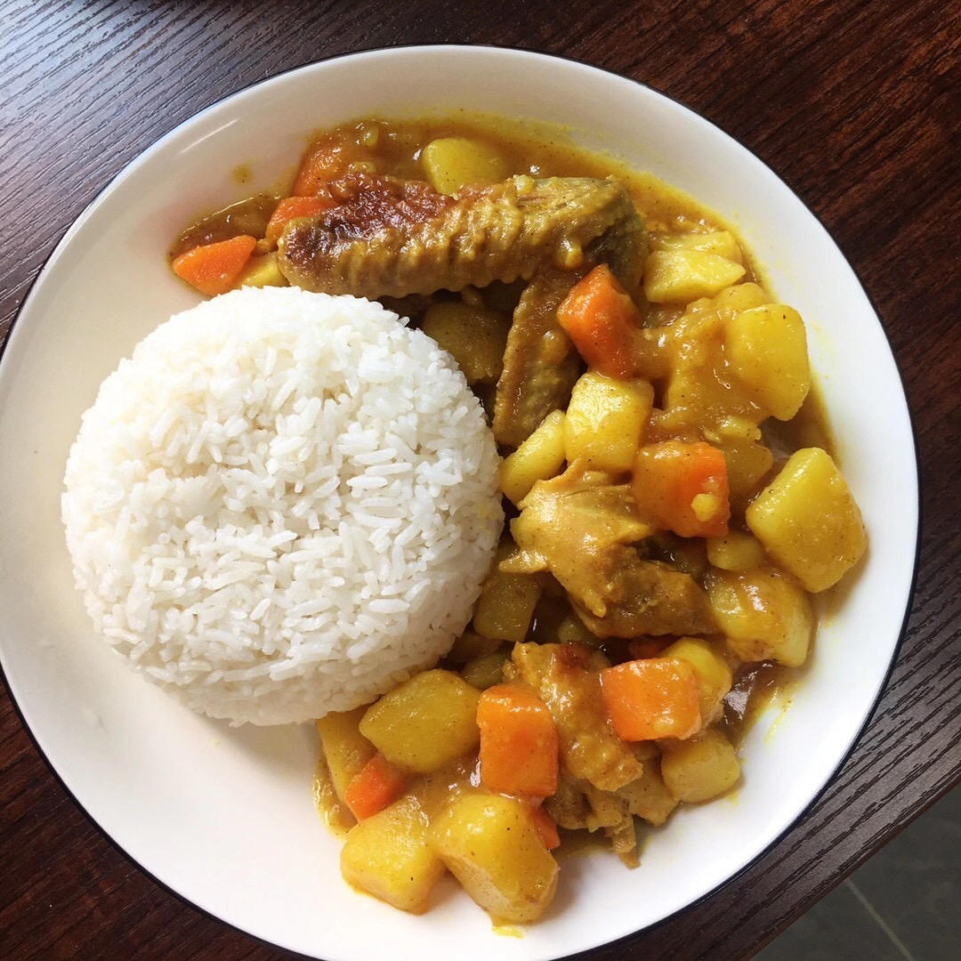 微风7cq5做的泰式咖喱鸡肉饭