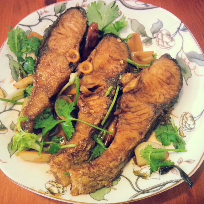 o9做的红烧爆腌鱼