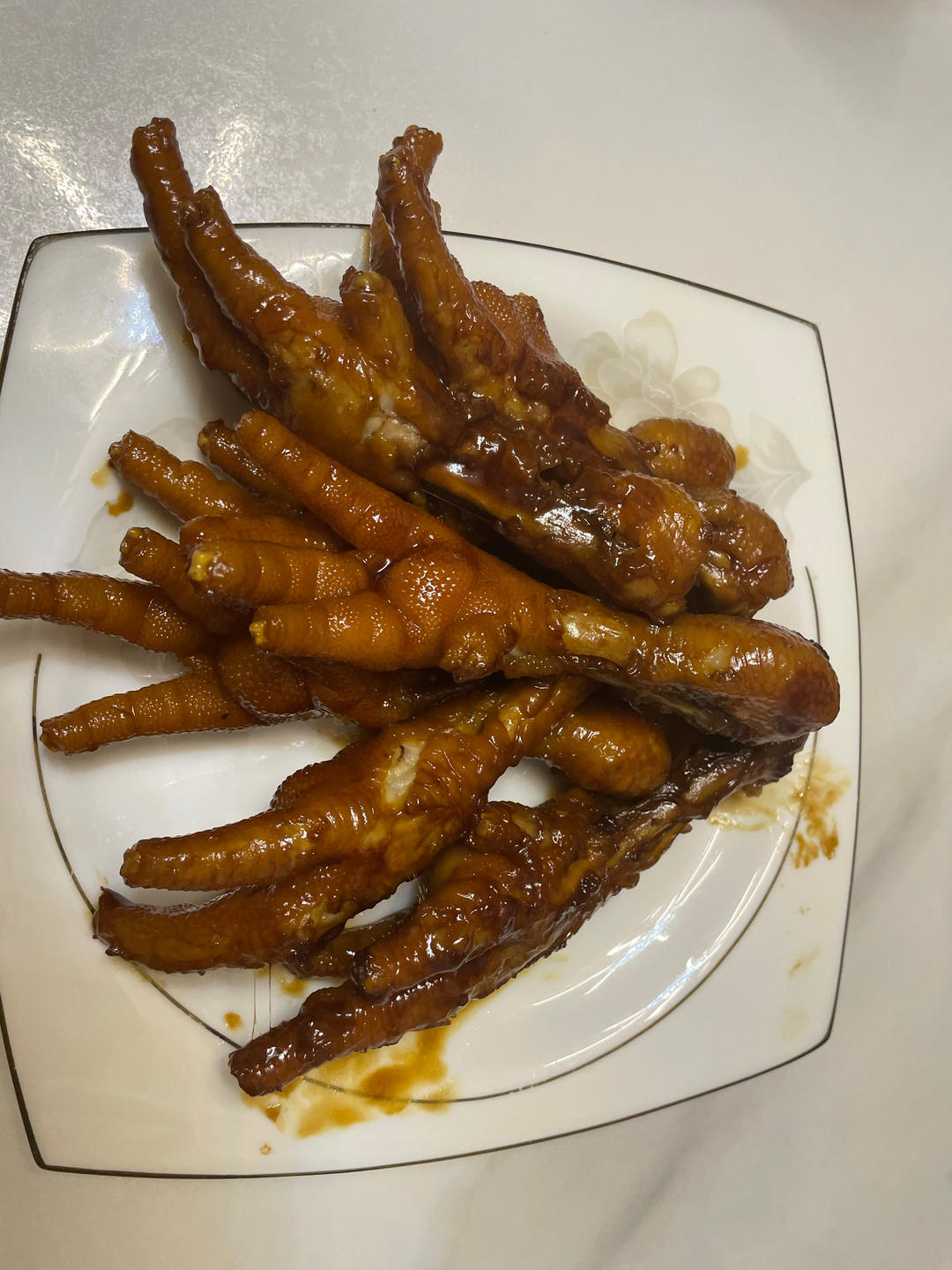 QQ软软不粘手的红烧鸡爪