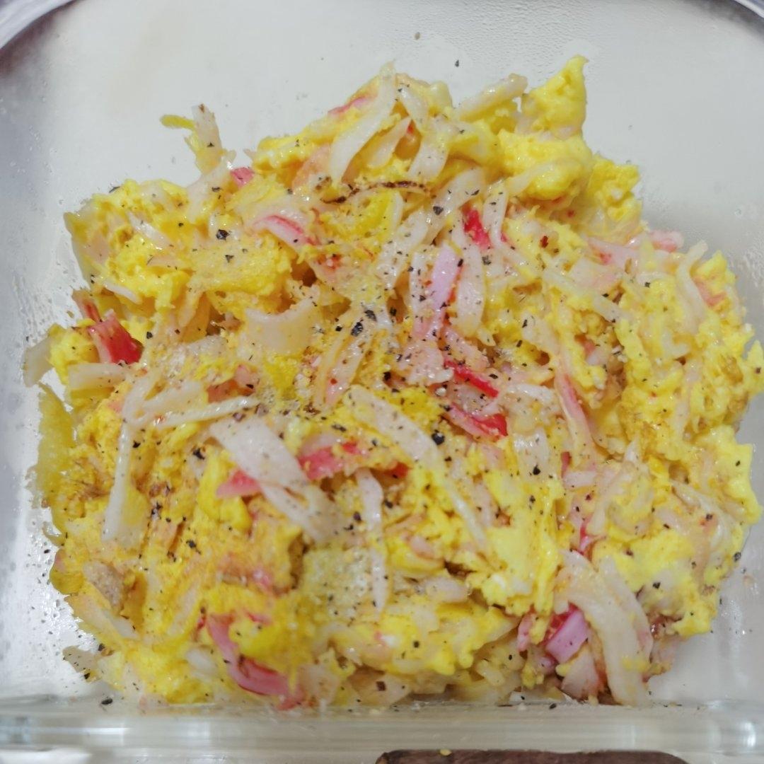 减脂餐｜超鲜美的滑蛋蟹柳，低脂高蛋白