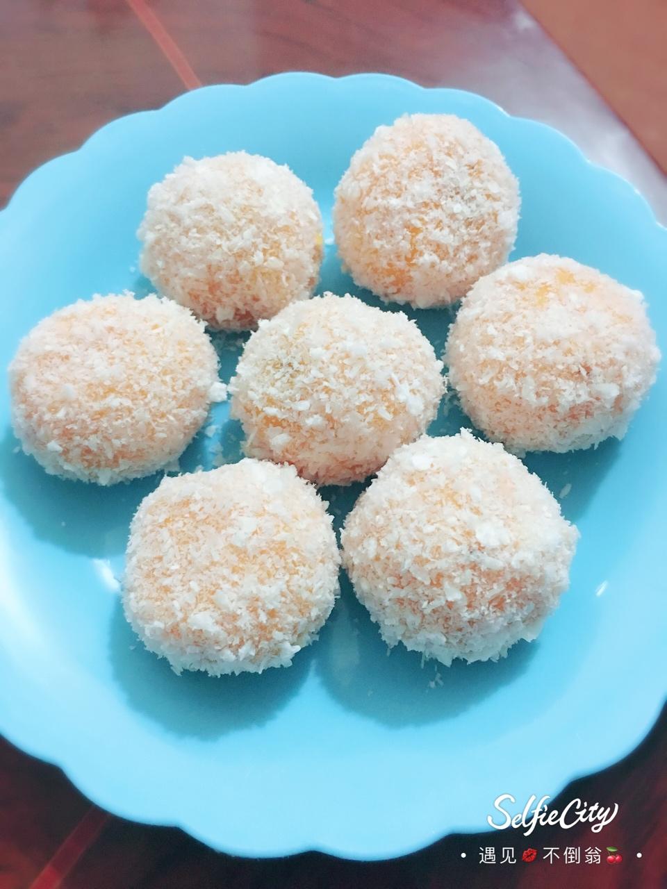 紫薯糯米糍:( 果仁巧克力流心:)