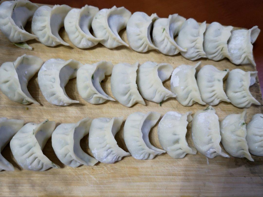 茴香鸡蛋素饺子