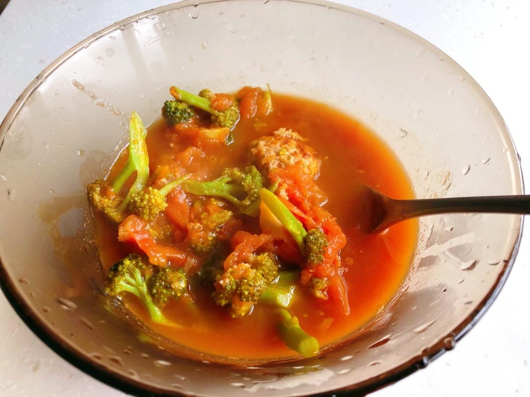 番茄鸡胸肉小丸子