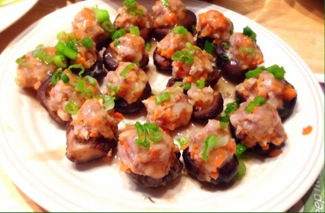 豆腐肉末酿香菇