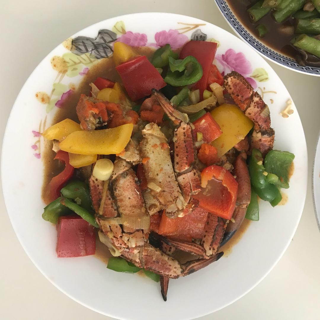 咖喱炒英国黄金面包蟹【主食-海鲜-面包蟹】