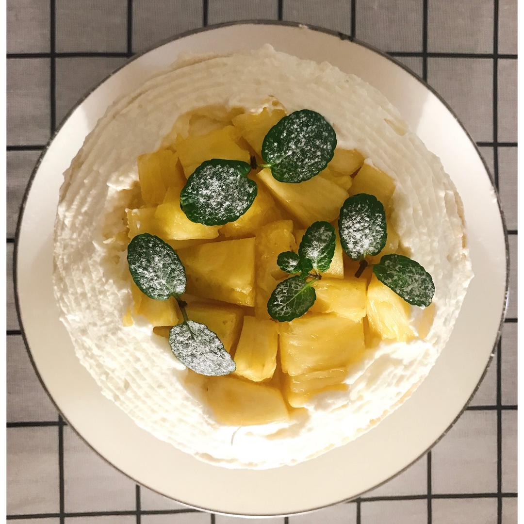 【零失败】不会裱花没关系的水果裸蛋糕 芒果裸蛋糕 完美戚风胚