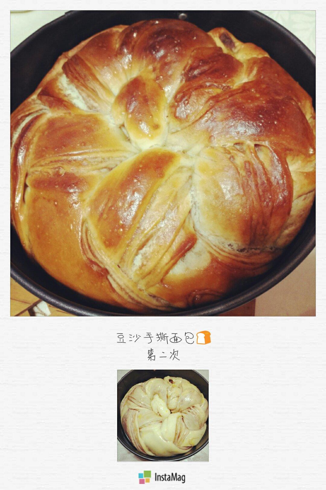 入门级不用揉出膜的手撕紫薯面包无黄油版