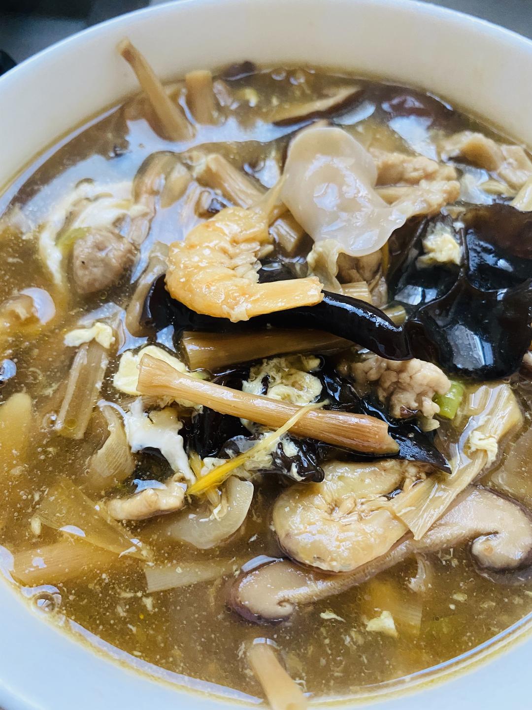 打卤面卤：花菜木耳大蘑菇的做法