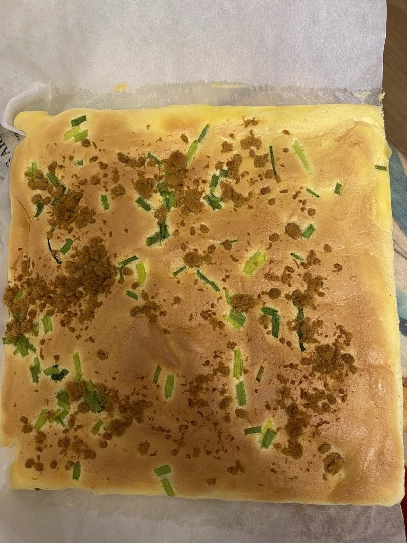 香葱肉松肥蛋糕卷～