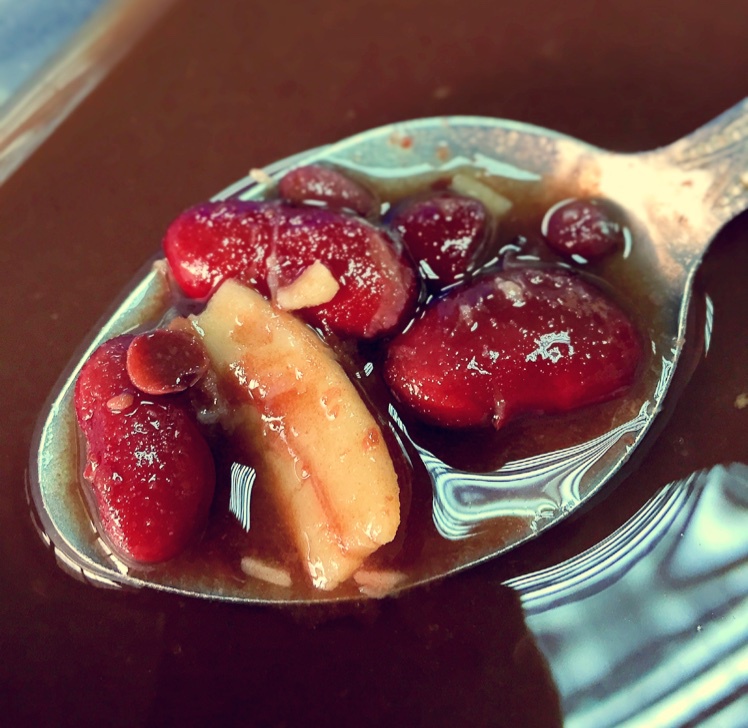 珊瑚的珊做的陈皮红豆糖水