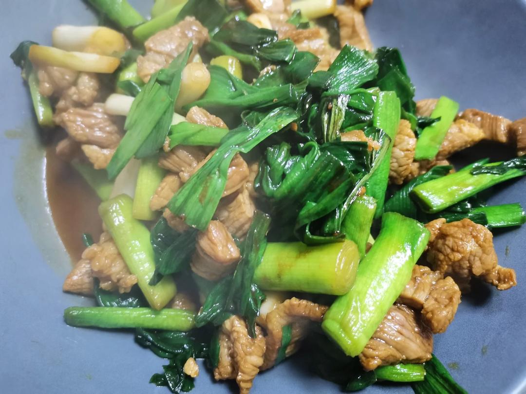 蒜苗炒肉