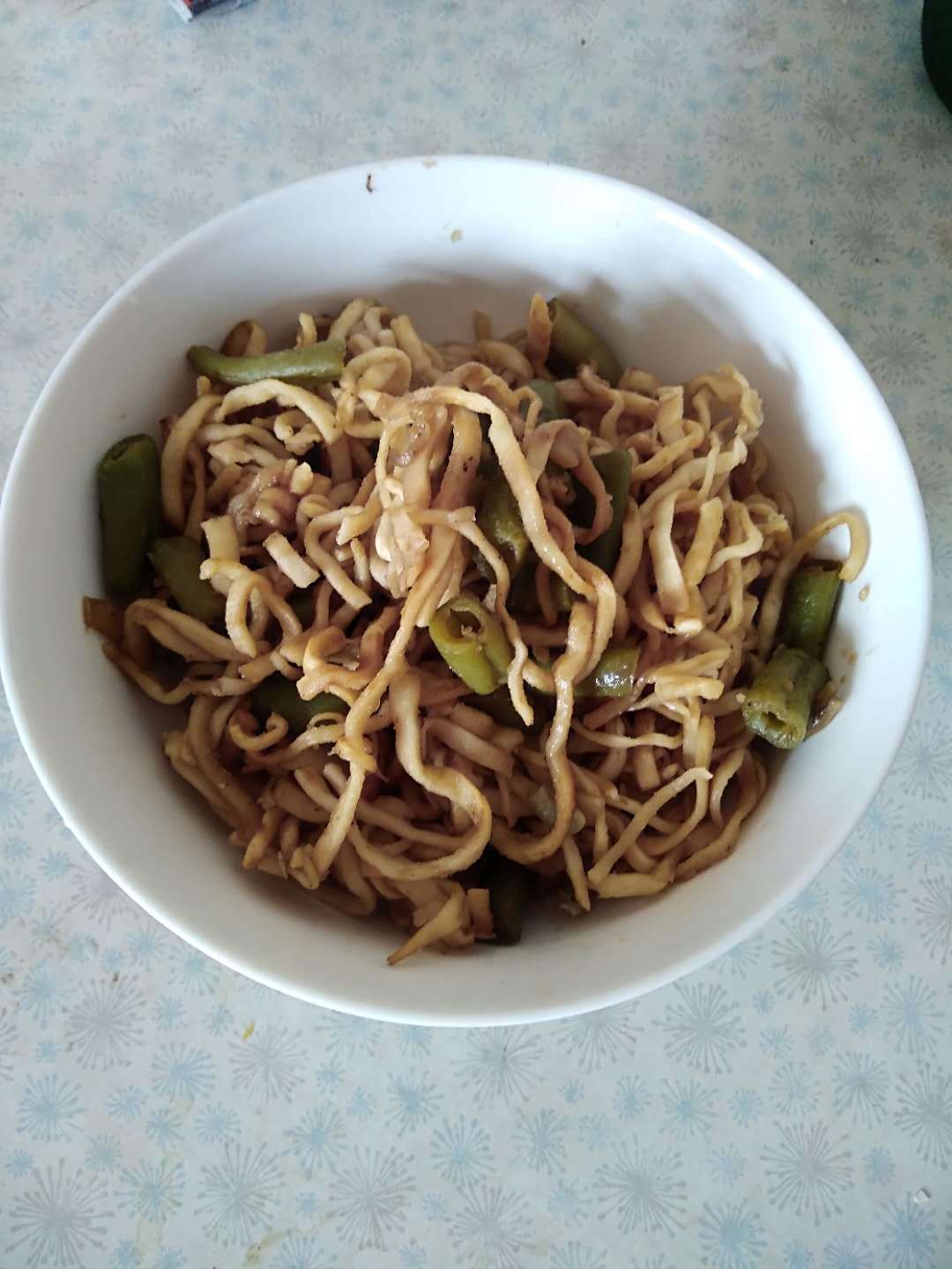 纯素土豆豆角焖面（无油）（山西焖面）的做法