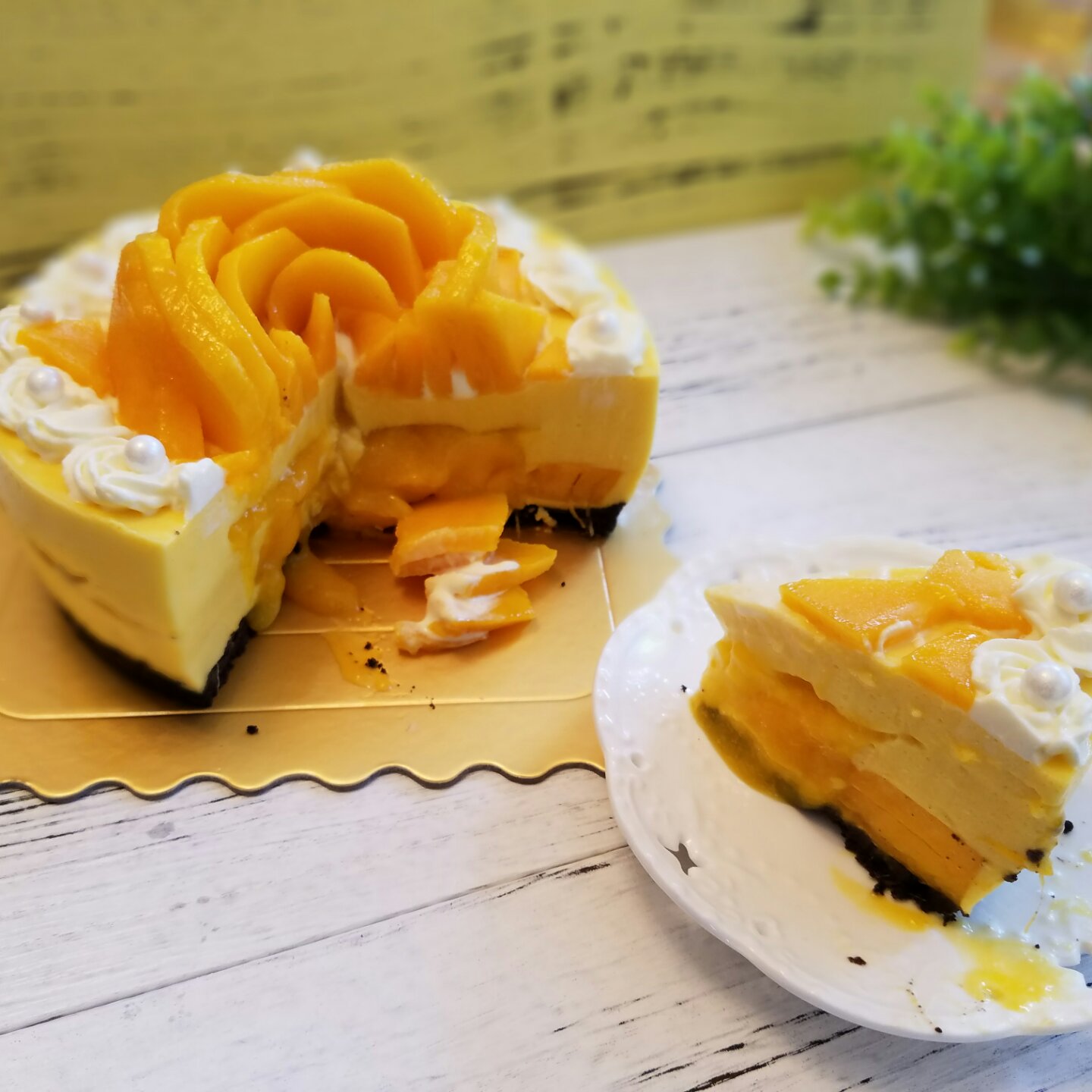 《Tinrry下午茶》教你做芒果流心慕斯（6寸配方）