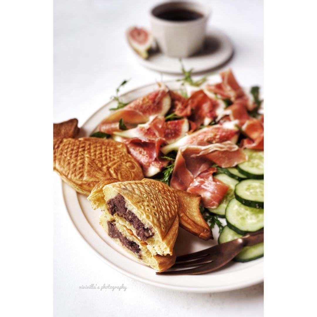 蜂蜜红豆麻薯鲷鱼烧—Kenwood松饼机