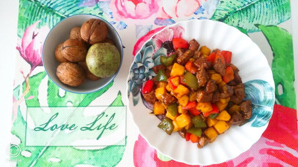 芒果炒牛肉