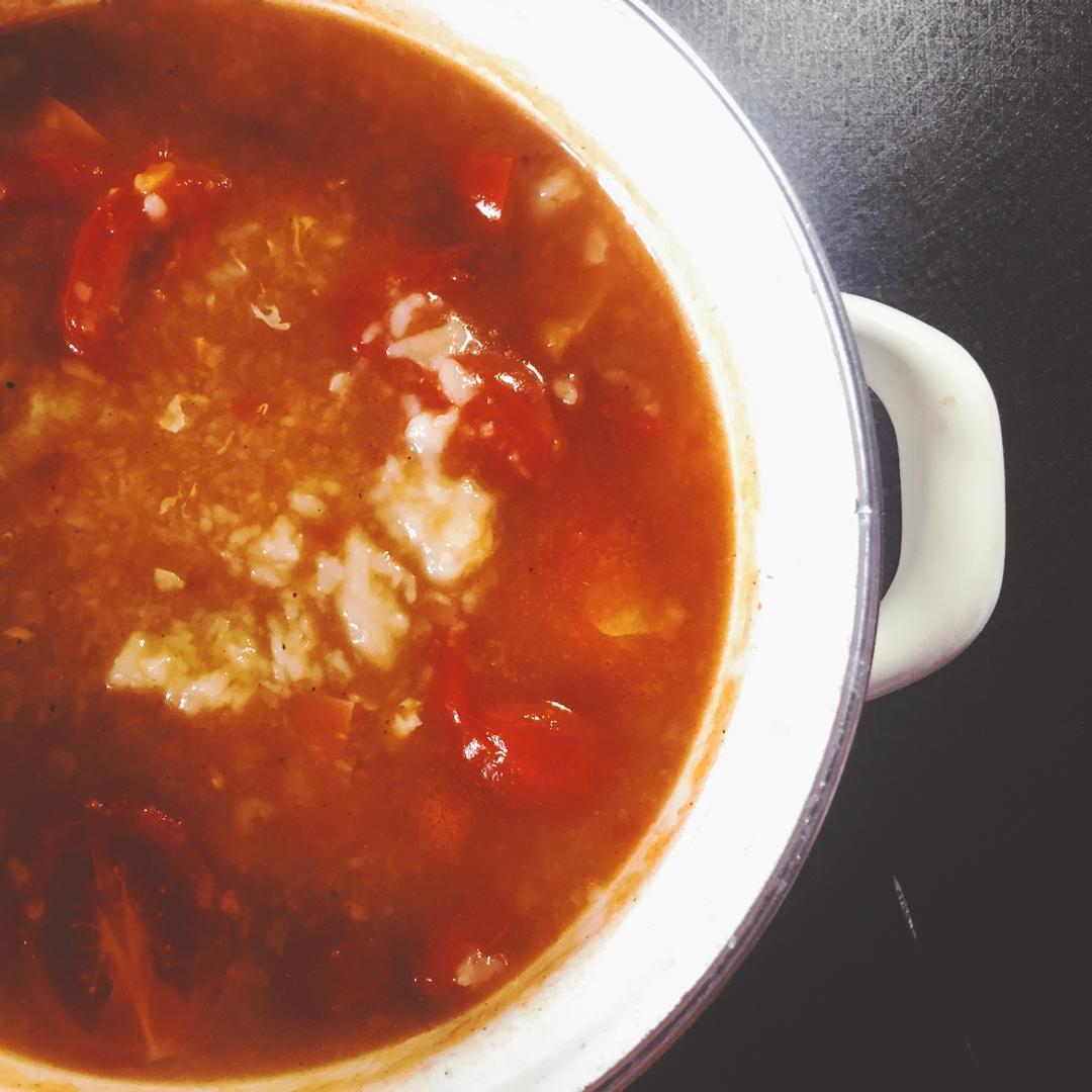 番茄鸡蛋疙瘩面