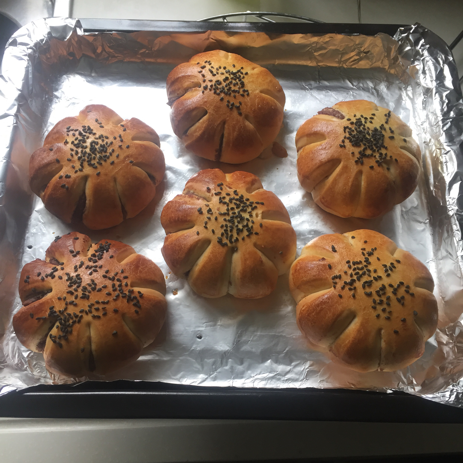 豆沙早餐包