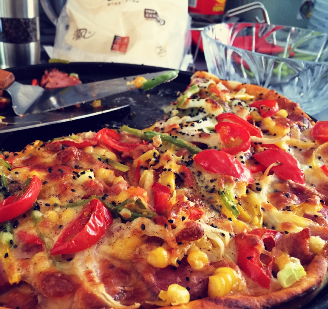 芝士培根火腿披萨Pizza