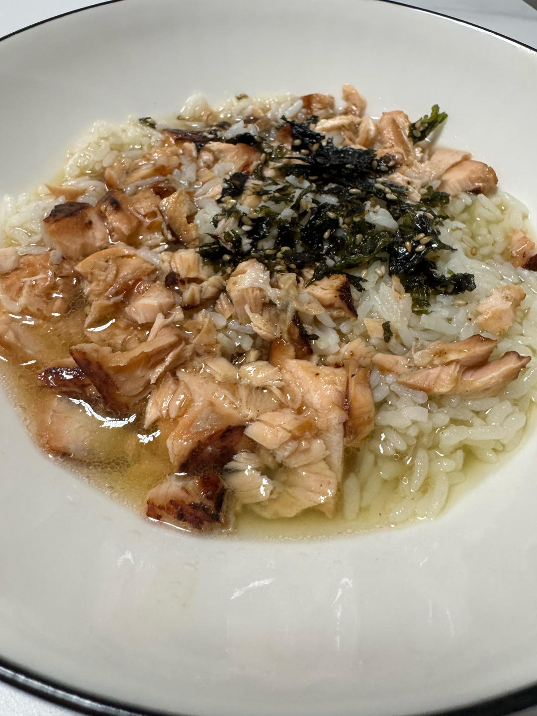 日式鲑鱼茶泡饭