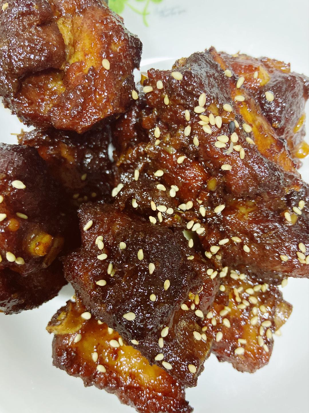 蜜汁烤排骨(烤箱)