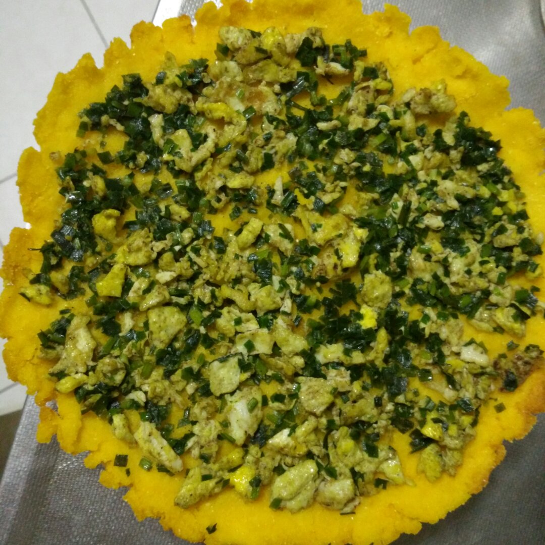 虫的梦做的韭菜鸡蛋糊饼