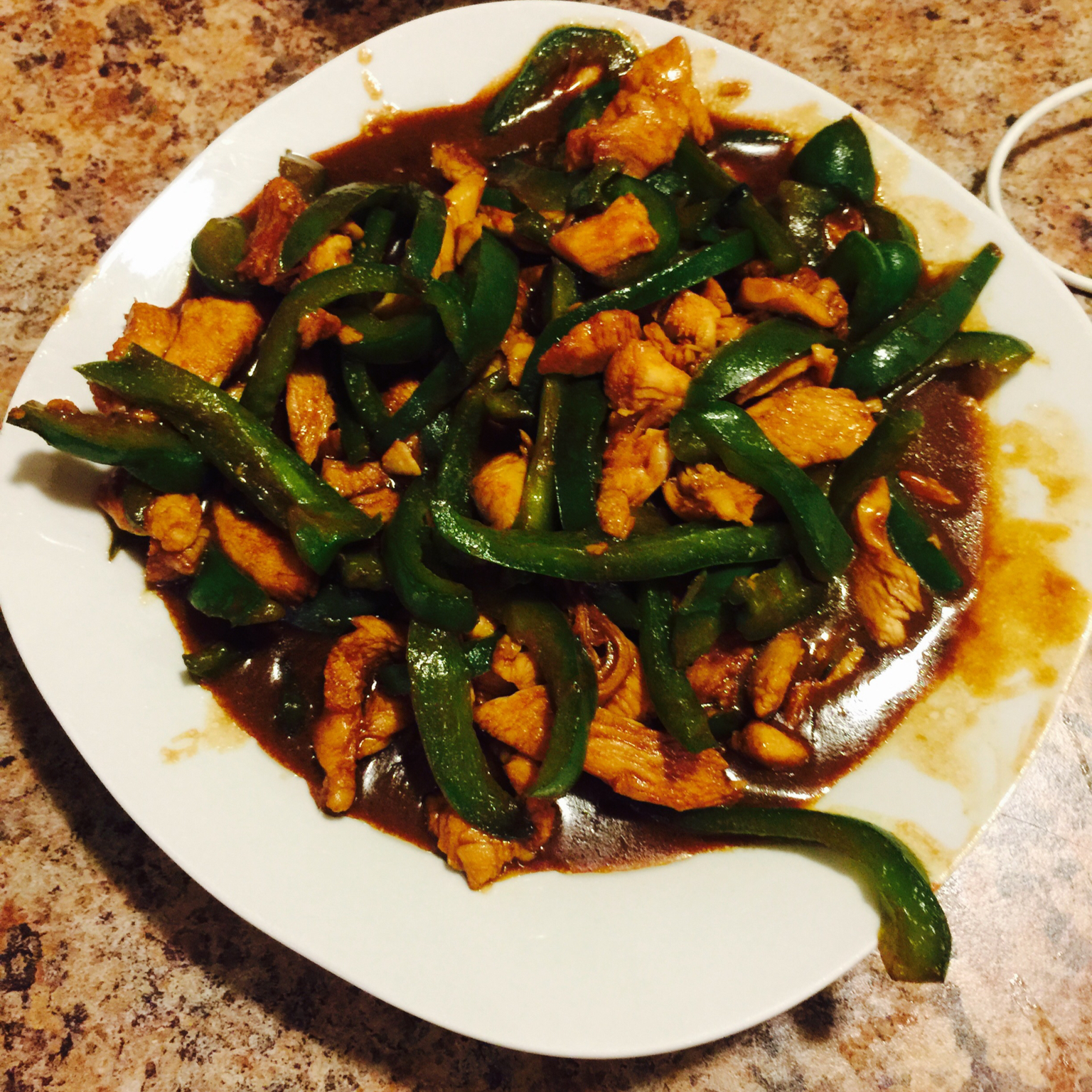 青椒炒肉丝