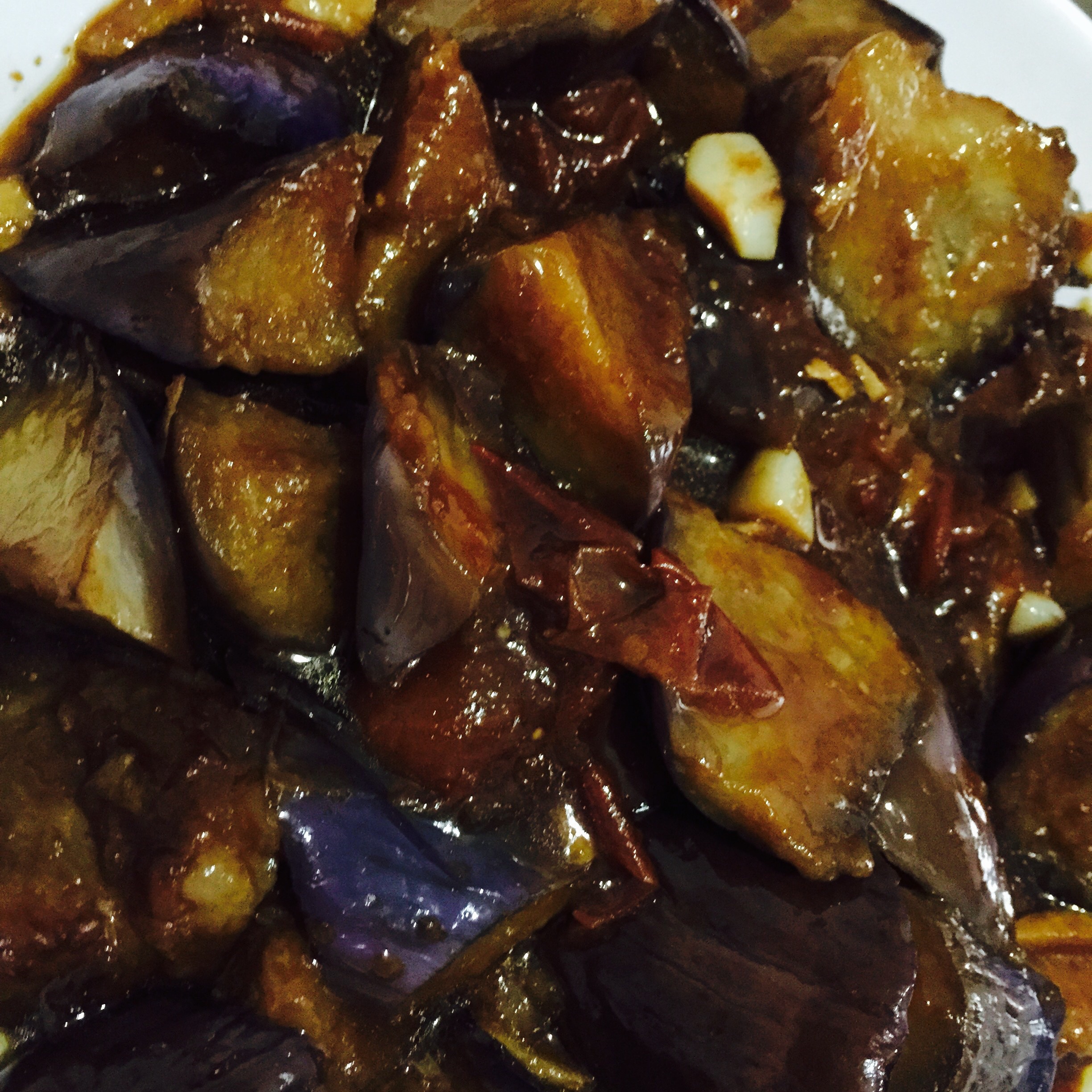 学习做菜的清风做的家常烧茄子比较简单