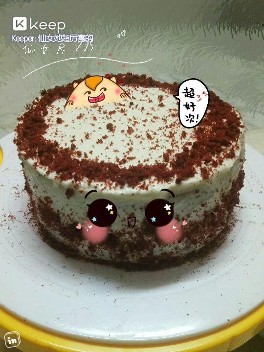 圣诞红丝绒海绵蛋糕/古早蛋糕/裸蛋糕