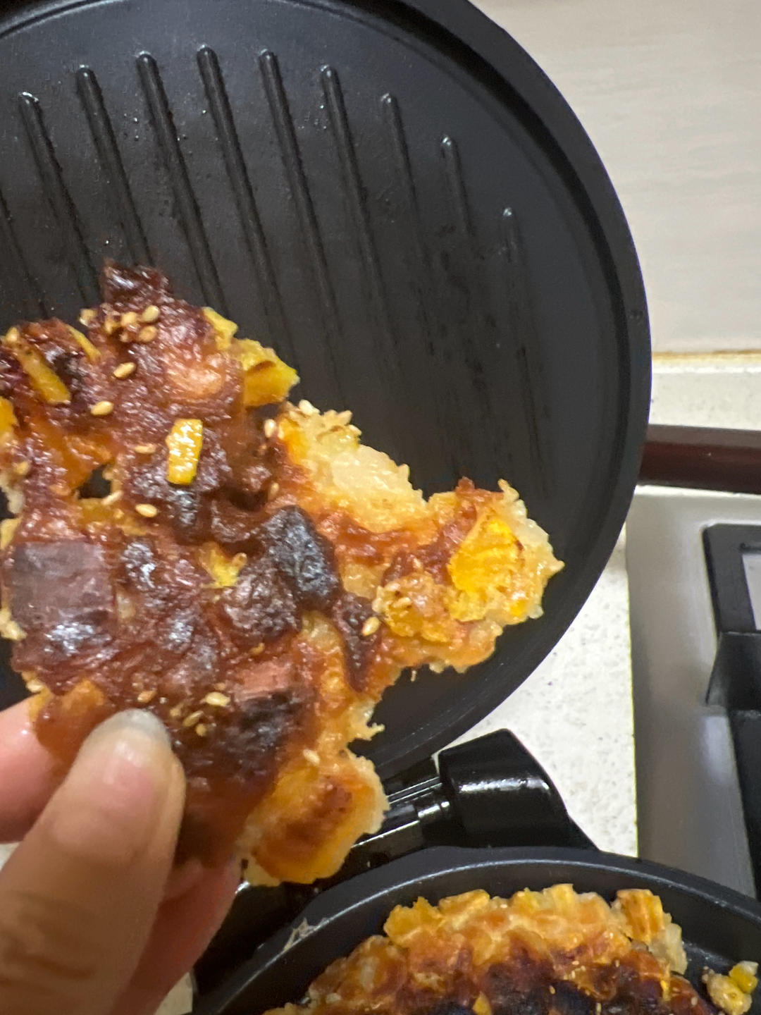 ㊙️街边小吃‼️红薯烙‼️充满甜蜜的回忆