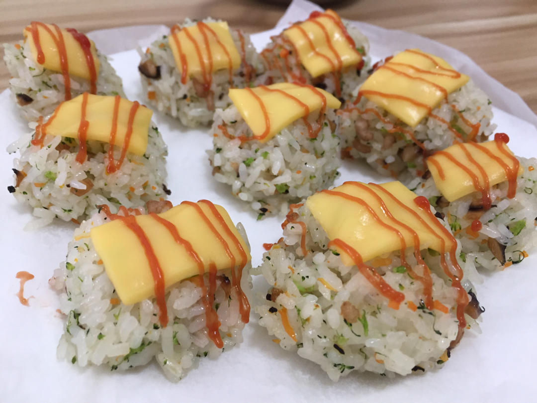 芝士就是力量【芝士肉松小饭团】
