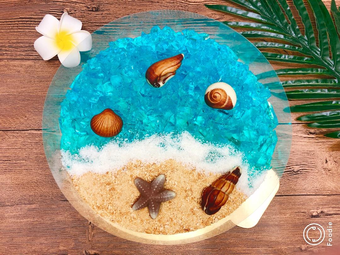 海洋酸奶慕斯蛋糕——乐众缤纷夏日烘焙大赛获奖作品