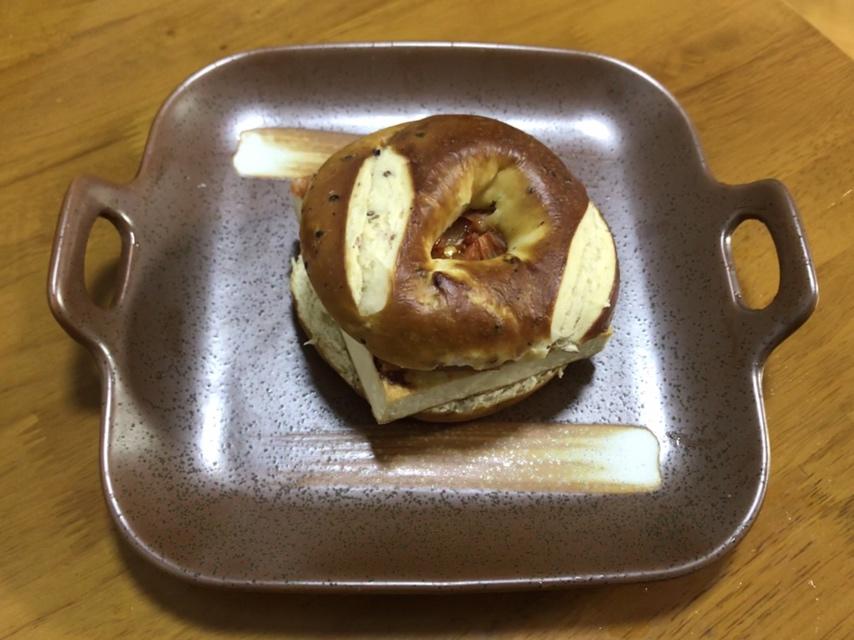 超快手的泡菜豆腐三明治『低脂早餐』