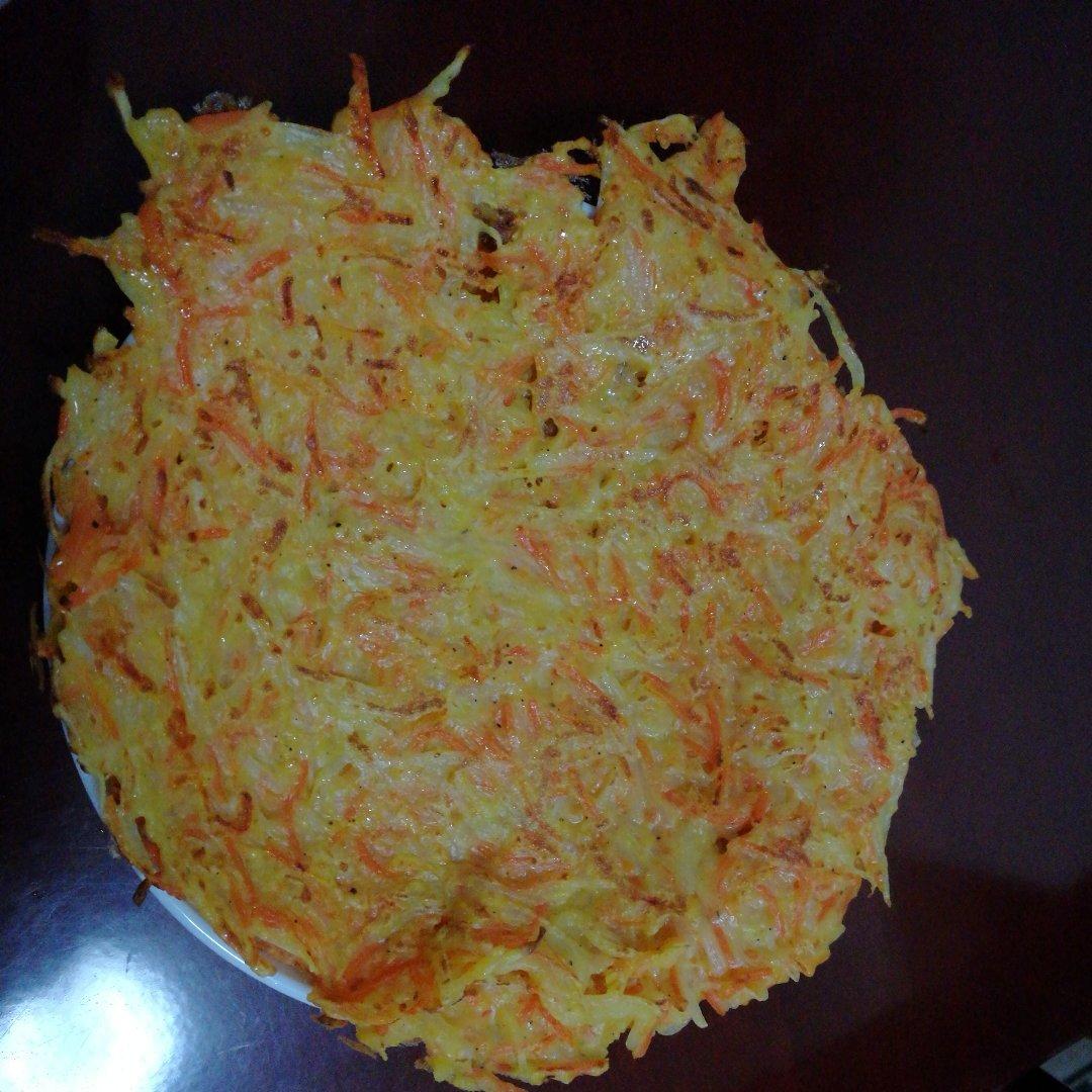 零失败胡萝卜土豆丝饼