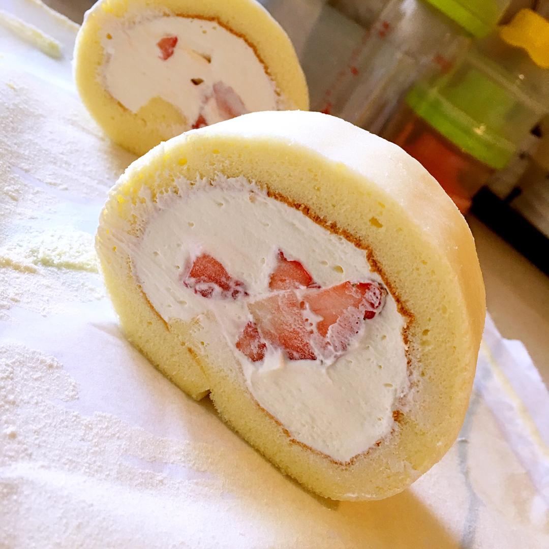 香葱肉松戚风卷