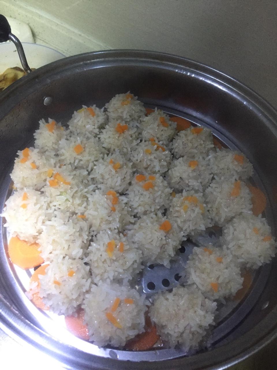 蒸糯米丸子