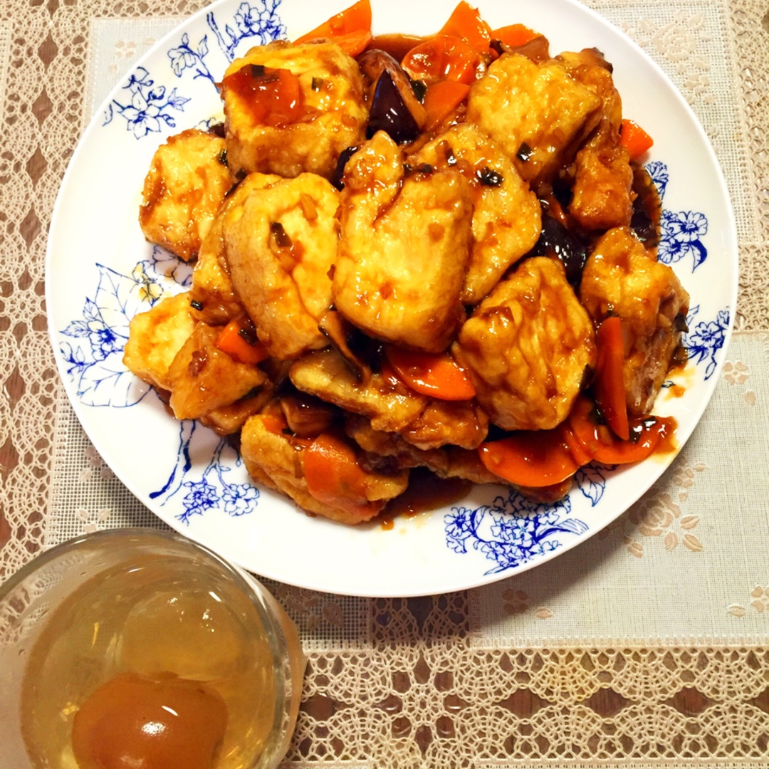 外焦里嫩好吃无比的——焦溜豆腐
