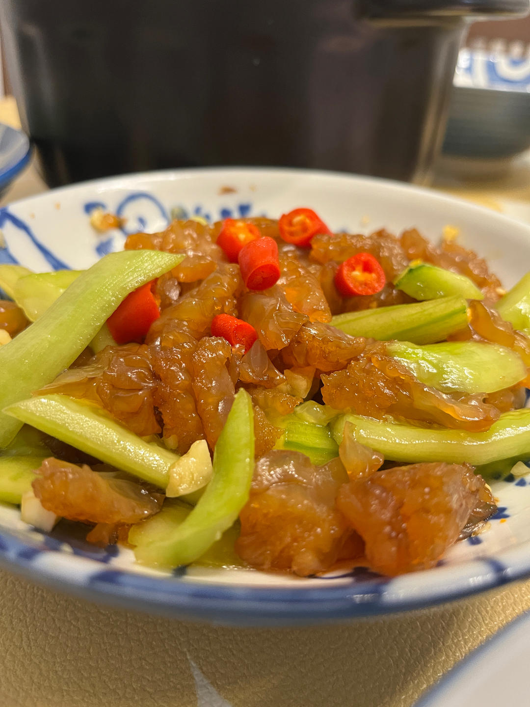 黄瓜拌海蜇头
