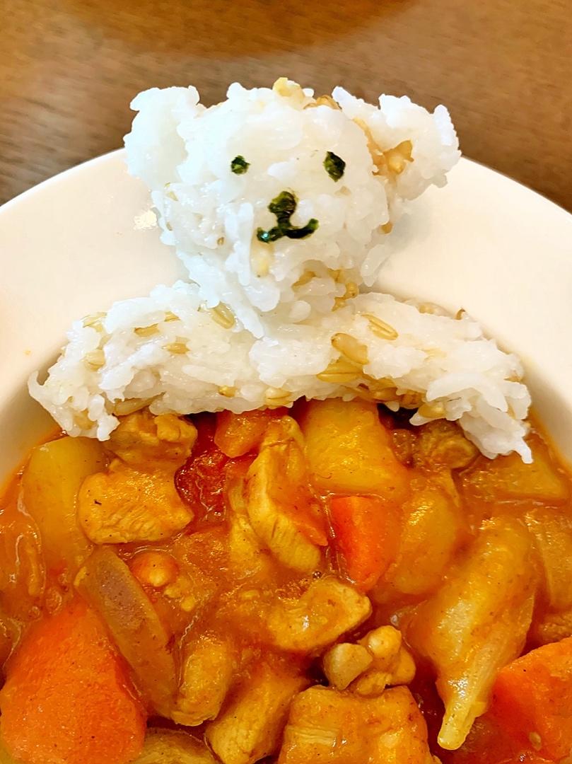 米饭人～泡澡鸡肉咖喱饭