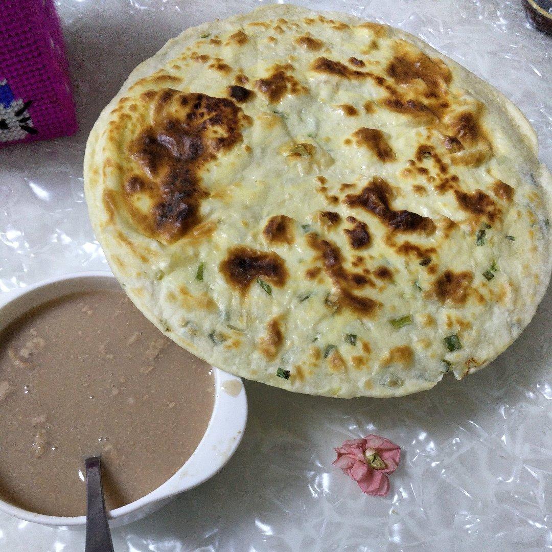 徐州知足常乐做的鸡蛋葱油饼