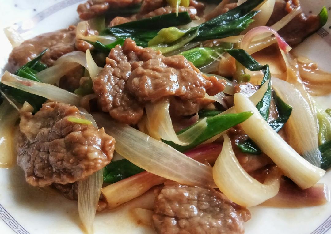 葱爆羊(牛)肉