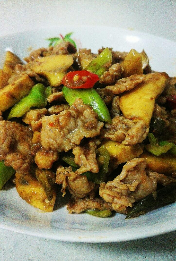 茨菇炒肉片