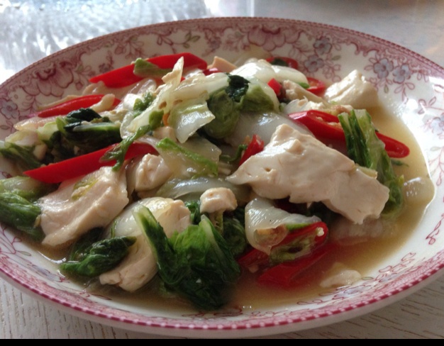 小白菜炒豆腐