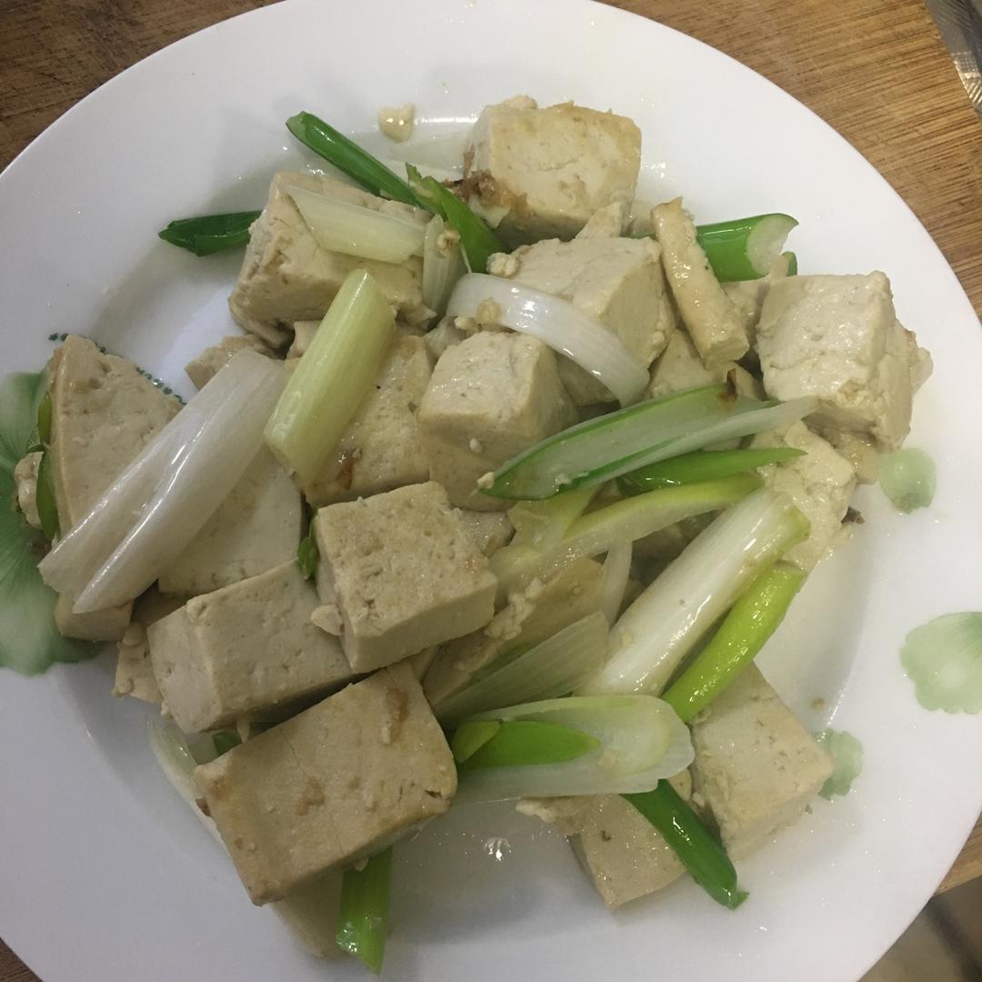大葱炒豆腐