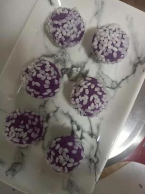 紫薯糯米丸子的做法 步骤9