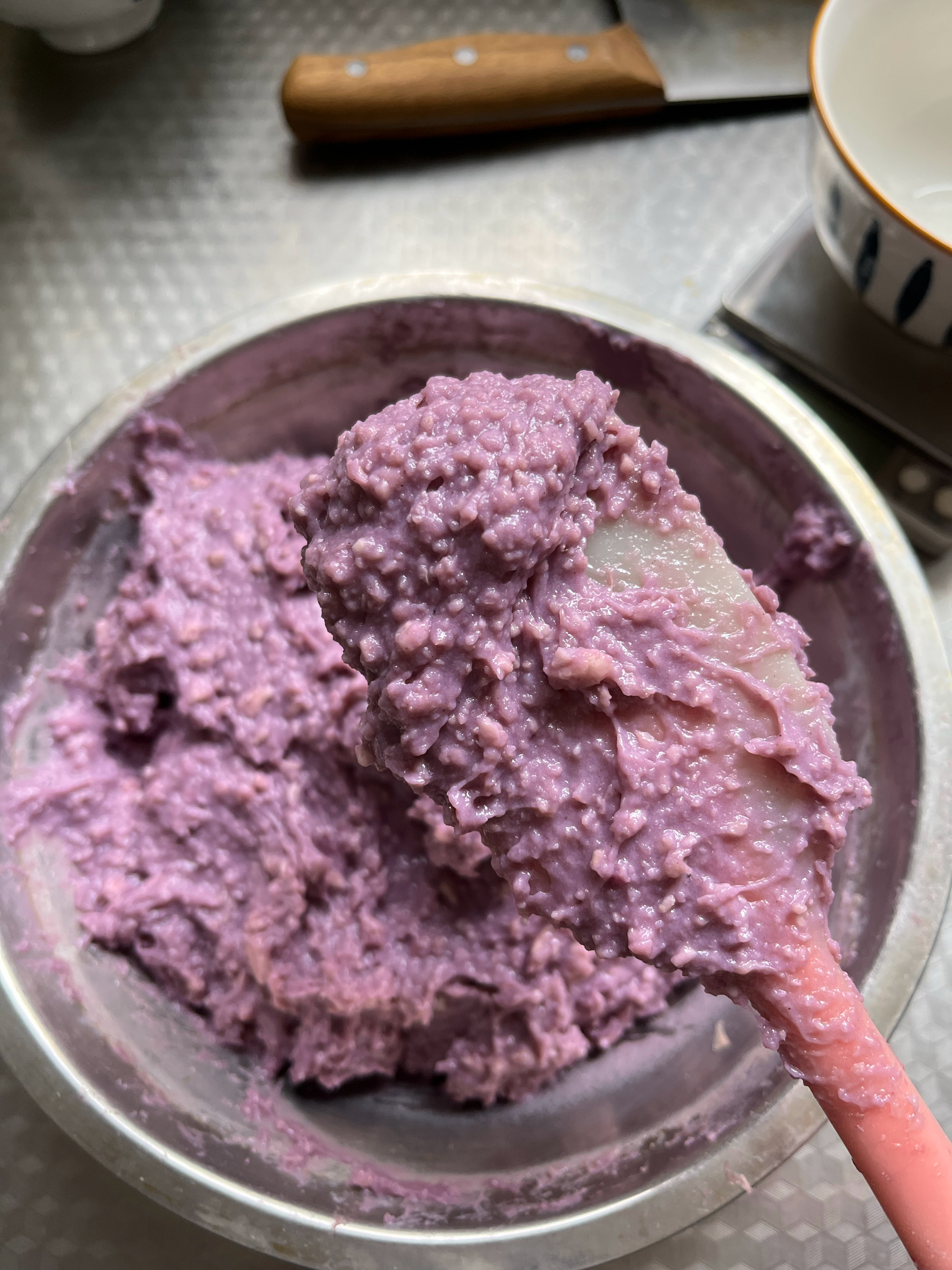 紫薯荔浦芋头泥（快手版）的做法