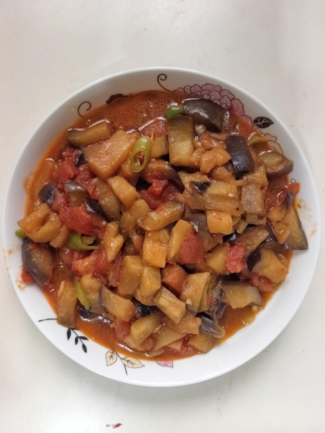 西红柿炒茄子
