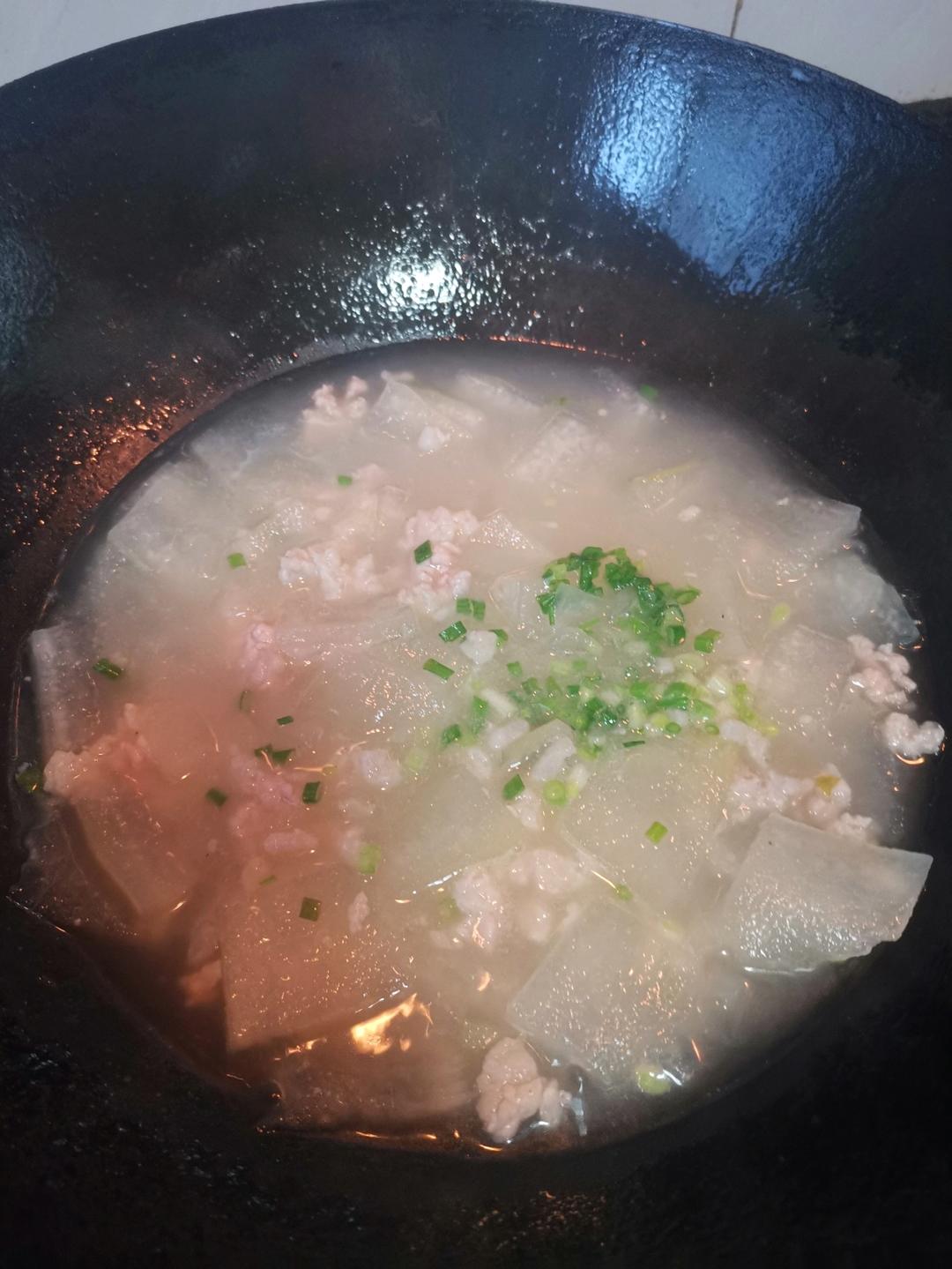 冬瓜肉片汤（家常）