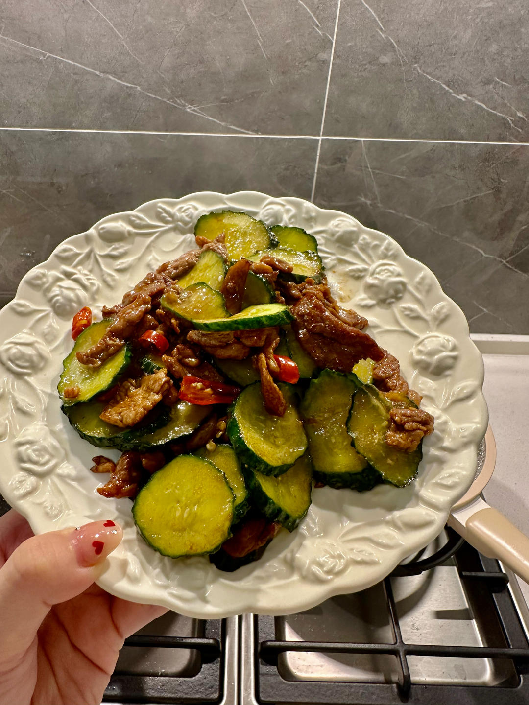 脆黄瓜炒肉