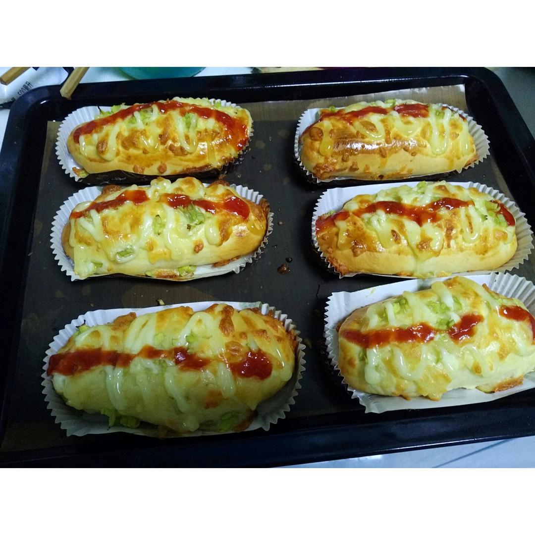 肉松葱香芝士面包